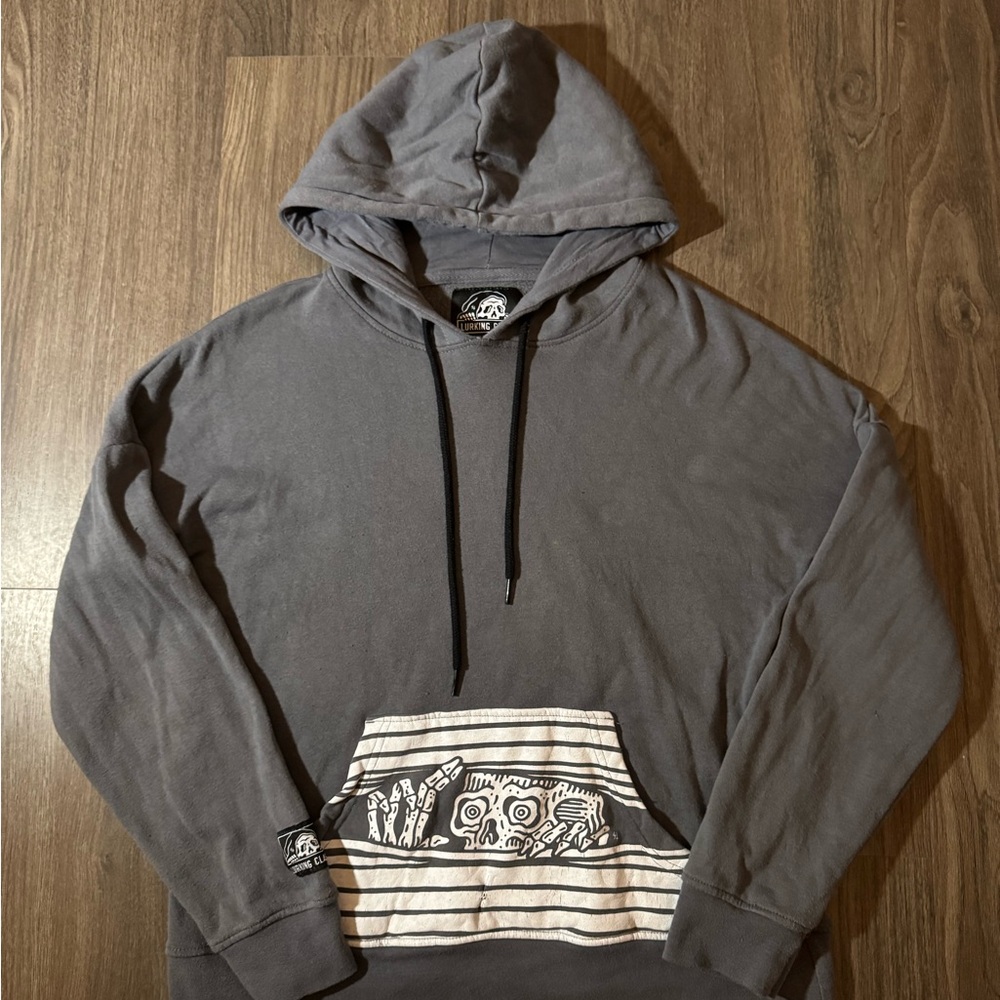 Sketchy tank Graphic Charcoal Hoodie